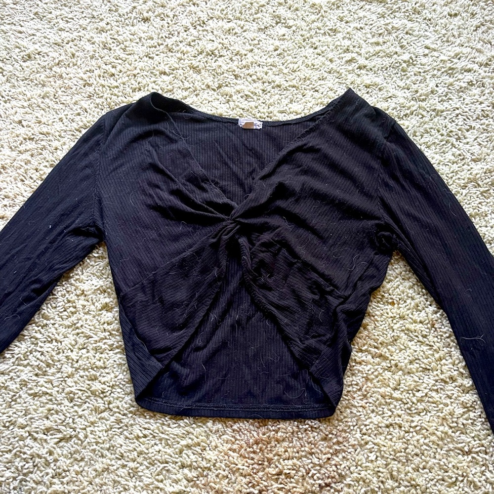 Cute Black Crop Top